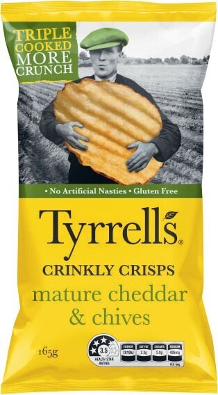 Coles Tyrrells Crisps 165g offer