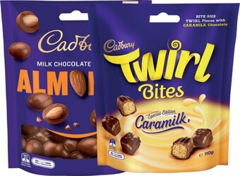 Coles Cadbury or Europe Bitesize 110g-135g offer