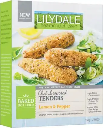 Lilydale Free Range Chicken Tenders 350g or Schnitzels 400g