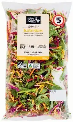 Coles Kitchen Kaleslaw Salad Kit 350g Pack
