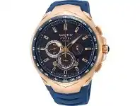 Bevilles Jewellery Seiko Coutura Perpetual Solar Blue & Rose Watch SSC800P offer