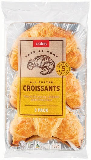 Coles Coles Croissants 3 Pack or 4 Pack offer