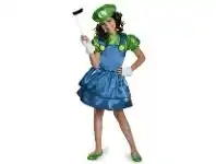 The Party People Shop Child Costume - Girls' Luigi, Skirt offer