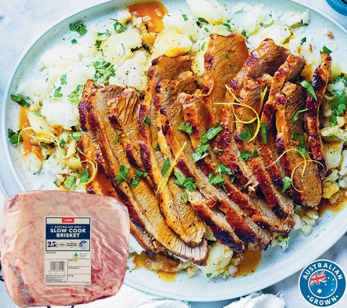 Coles No Added Hormones Beef Brisket offer at Coles