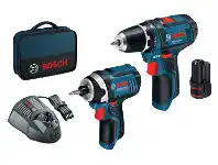 Total Tools Bosch 2 Piece 12V 2x2.0Ah Combo Kit offer