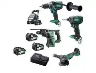 Total Tools Hikoki 36V 5 Piece 2x2.5/5.0Ah Combo Kit offer