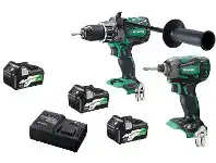 Total Tools Hikoki 36V 2 Piece 2x2.5/5.0Ah Combo Kit offer