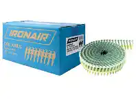 Total Tools Ironair 15˚ 32 x 2.5mm Hardened Gal Coil Nails offer