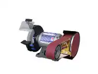 Multitool 200mm Bench Grinder with Multitool Attachment