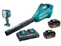 Total Tools Makita 36V (18Vx2) 5.0Ah Dual Battery Turbo Blower Kit offer