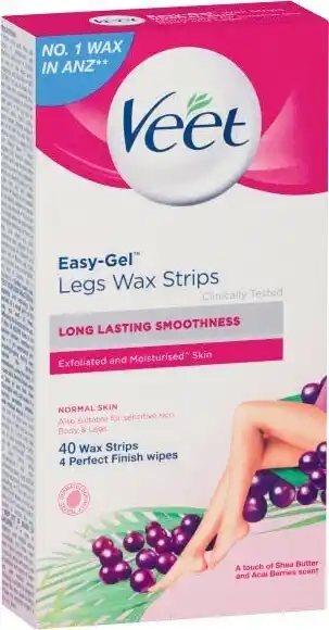 Coles Veet Wax Strips Shea Butter & Berry 40 Pack offer