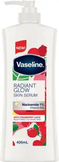 Coles Vaseline Skin Serum Radiant Glow 400mL offer