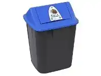 Officeworks Italplast 32L Separation System Bin Paper Black offer