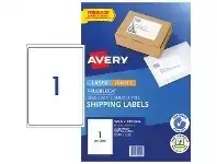Officeworks Avery 1UP Internet Shipping Labels 10 Sheets offer