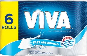 Woolworths Kleenex Viva Paper Towel Pk 6 offer