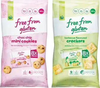 Woolworths Woolworths Free From Gluten Cookies or Crackers Pk 8 200g u2013 From The Health Food Aisle offer