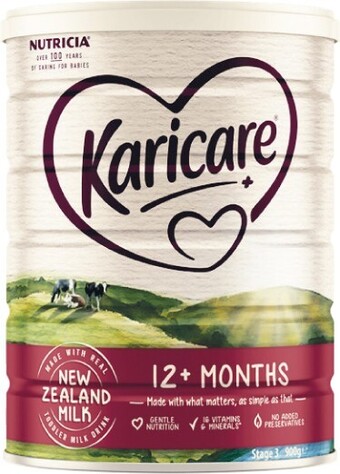 Woolworths Karicare Stage 3 or 4 Baby Formula 900g u2013 Limit 2 Per Customer offer