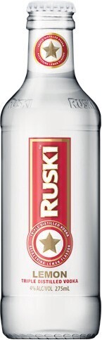 Woolworths Ruski Lemon Bottles 4x275ml offer