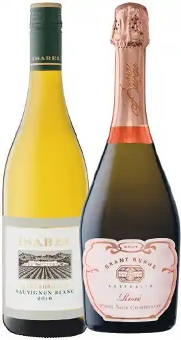 Isabel Estate Sauvignon Blanc OR Grant Burge Pinot Chardonnay Rose 750ml