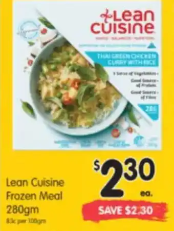Spar Lean Cuisine Frozen Meals 280g offer
