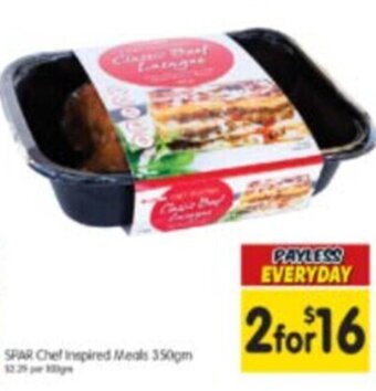 Spar Spar Chef Inspired Meals 350gm offer