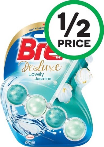 Woolworths Bref Deluxe, Scent Switch or Blue Active 50g offer