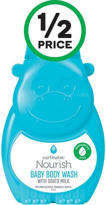 Woolworths Earthwise Baby Wash Varieties 275ml offer