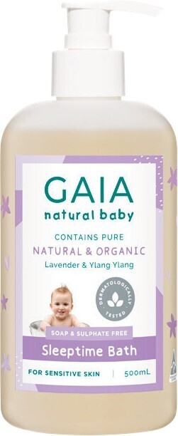 Woolworths Gaia Baby Hair & Body Wash or Sleeptime Bath 500ml offer
