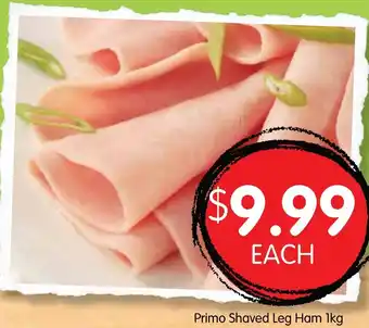 Spudshed Primo Shaved Leg Ham 1kg offer