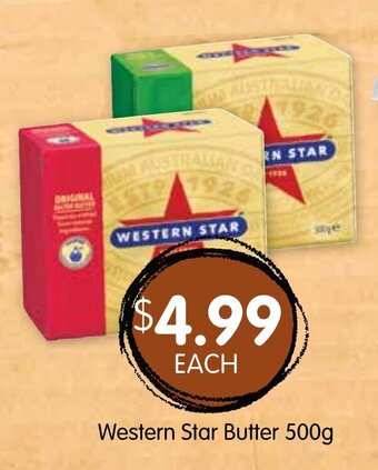 Spudshed Western Star Butter 500g offer