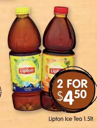 Spudshed Lipton Ice Tea 1.5lt offer