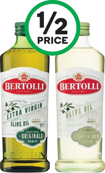 Woolworths Bertolli Extra Virgin Olive Oil 750ml offer