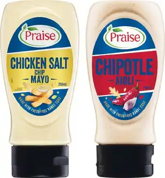 Woolworths Praise Deli Style Mayonnaise 250ml offer