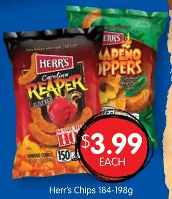 Spudshed Herr's Chips 184-198g offer
