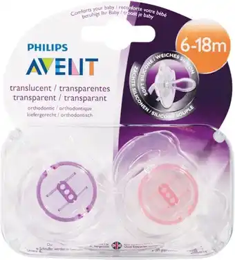 Woolworths Avent Soother 6-­18 Months Pk 2 offer