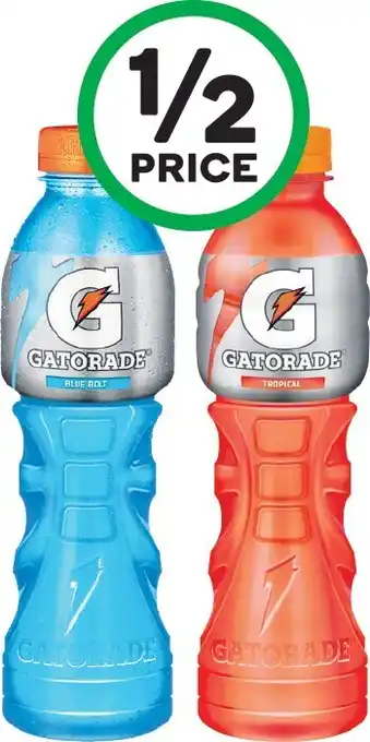 Woolworths Gatorade or G2 Sports Drink 600ml offer