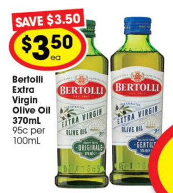 Bertolli Extra Virgin Olive Oil 370ml