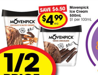 Ritchies Movenpick Ice Cream 500ml offer