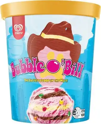 Woolworths Streets Tubs 1 Litre - From the Freezer offer