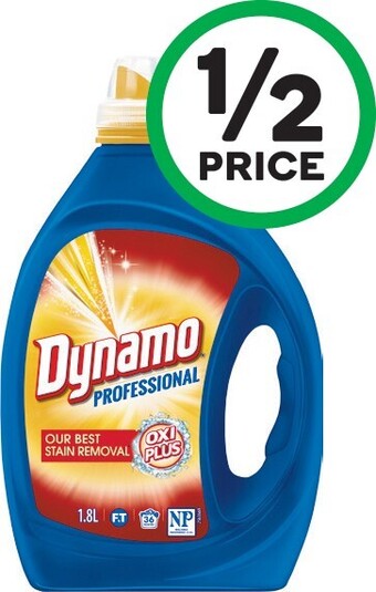 Woolworths Dynamo Professional Laundry Liquid 1.8 Litre offer