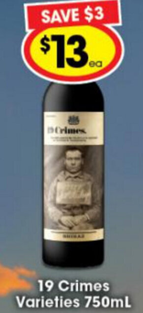 19 Crimes Varieties 750ml