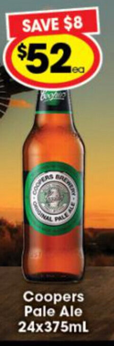 Ritchies Coopers Pale Ale 24x375ml offer