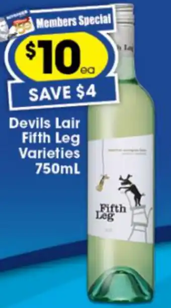Devils Lair Fifth Leg Varieties 750ml
