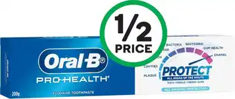 Woolworths Oral­-B Pro Health All Round Protect Toothpaste 200g offer