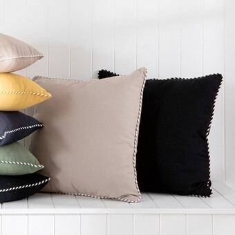 Pillow Talk Zona Outdoor Large Square Plain Cushion by Habitat offer
