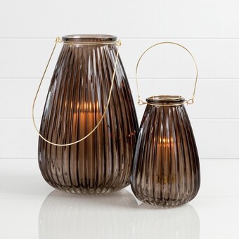 Pillow Talk Miller Brown Candle Holder by Habitat offer