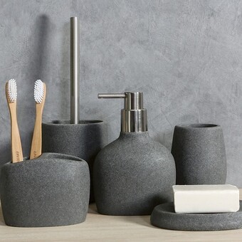 Pillow Talk Retreat Grey Bathroom Accessories by Habitat offer
