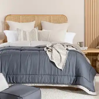 Pillow Talk Charcoal Quilt by Snoozi Cube offer