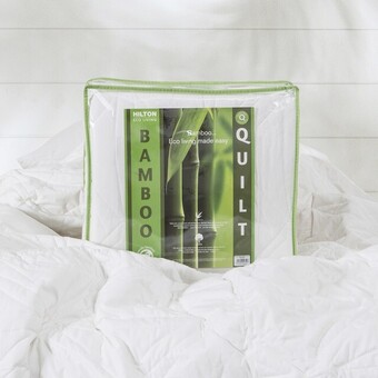 Pillow Talk Eco Living Luxury 350gsm Bamboo Quilt by Hilton offer