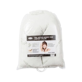 Pillow Talk V Shaped Pressure Relief Memory Foam Pillow by Sensational offer